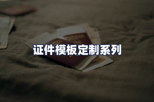 证件模板定制系列